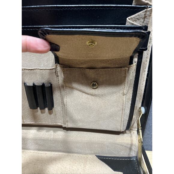 Vintage Black Combination Lock Hardshell Briefcase - Picture 9 of 16